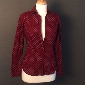 The Limited Women's XS Polka Dot Long Sleeve Top